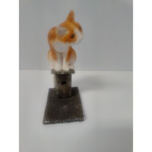 Purrfect Pet "Tomfoolery" Cat on a Birdhouse 5.5" Figurine 1991